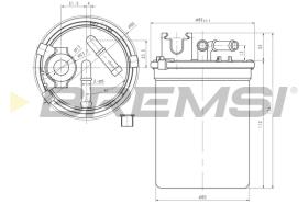 BREMSI FE0780 - FILTRO COMBUSTIBLE VAG