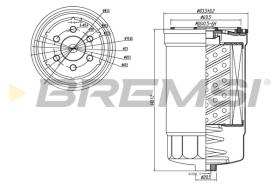 BREMSI FE0827 - FILTRO COMBUSTIBLE HYUNDAI