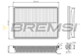 BREMSI FA1207 - FILTRO AIRE HYUNDAI