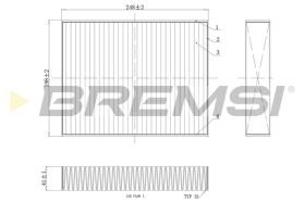 BREMSI FC0455C - FILTRO HABITACULO CARBON BMW