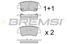 BREMSI BP3974 - PATILLAS TRASERAS KIA - HYUNDAI