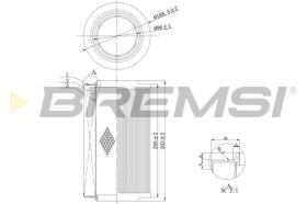 BREMSI FA0115 - FILTRO AIRE PEUGEOT - CITROEN - FIAT