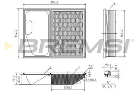 BREMSI FA0642 - FILTRO AIRE IVECO