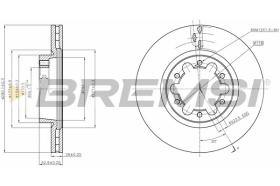 BREMSI CD5339V - DISCO FRENO NISSAN