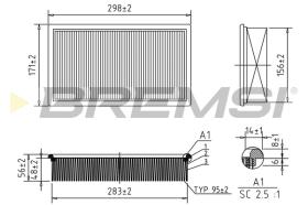 BREMSI FA1223 - FILTRO AIRE JAGUAR