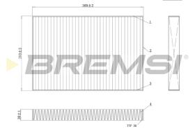 BREMSI FC0495C - FILTRO HABITACULO CARBON AUDI