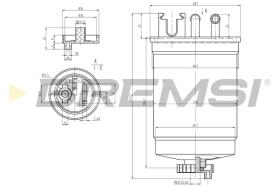 BREMSI FE1311 - FILTRO COMBUSTIBLE VW - SEAT - SKODA - AUDI