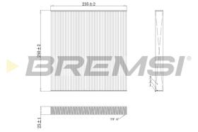 BREMSI FC0082 - FILTRO HABITACULO CITROEN - PEUGEOT