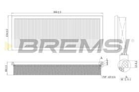 BREMSI FA1639 - FILTRO AIRE MERCEDES