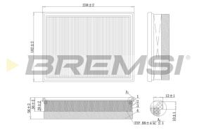 BREMSI FA0557 - FILTRO AIRE CITROEN - PEUGEOT