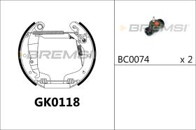 BREMSI GK0118 - KIT ZAPATAS PREMONTADO OPEL