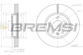 BREMSI CD7870V - DISCO DELANTERO OPEL