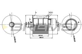 BREMSI FA0529 - FILTRO AIRE AUDI