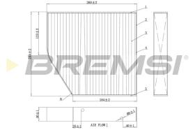 BREMSI FC0875C - FILTRO HABITACULO CARBON MERCEDES BENZ