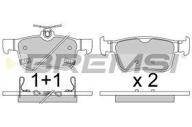 BREMSI BP3806 - PASTILLAS TRASERAS HONDA