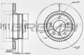 BREMSI CD7549V - DISCO FRENO BMW