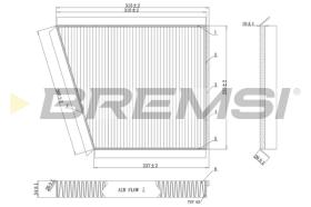 BREMSI FC0991 - FILTRO HABITACULO MERCEDES BENZ
