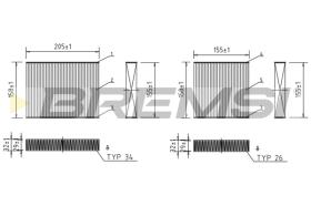 BREMSI FC0070 - FILTRO HABITACULO PEUGEOT - CITROEN