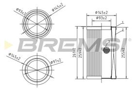 BREMSI FA0584 - FILTRO AIRE FIAT