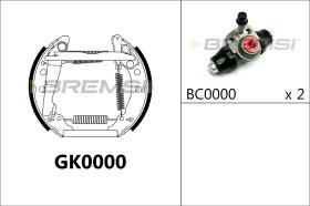BREMSI GK0000 - KIT ZAPATAS PREMONTADO VW