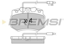 BREMSI BP22761 - PASTIGLIE FRENO - BRAKE PADS