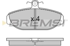 BREMSI BP2616 - PASTIGLIE FRENO - BRAKE PADS