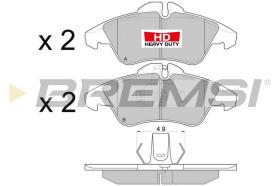 BREMSI BP2687TR - PASTIGLIE FRENO - BRAKE PADS