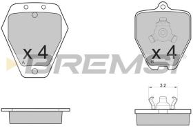 BREMSI BP3120 - PASTIGLIE FRENO - BRAKE PADS