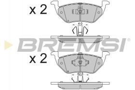 BREMSI BP3587 - PASTIGLIE FRENO - BRAKE PADS