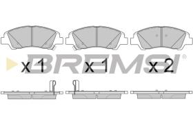 BREMSI BP3606 - PASTIGLIE FRENO - BRAKE PADS