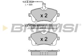 BREMSI BP3618 - PASTIGLIE FRENO - BRAKE PADS