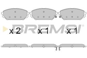 BREMSI BP3619 - PASTIGLIE FRENO - BRAKE PADS