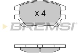 BREMSI BP3622 - PASTIGLIE FRENO - BRAKE PADS