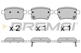 BREMSI BP3627 - PASTIGLIE FRENO - BRAKE PADS