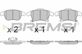 BREMSI BP3655 - PASTIGLIE FRENO - BRAKE PADS
