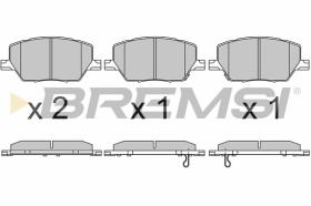 BREMSI BP3657 - PASTIGLIE FRENO - BRAKE PADS