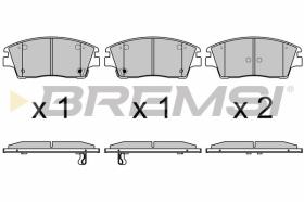 BREMSI BP3660 - PASTIGLIE FRENO - BRAKE PADS