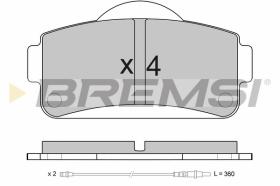 BREMSI BP3663 - PASTIGLIE FRENO - BRAKE PADS