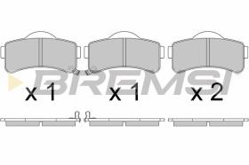 BREMSI BP3668 - PASTIGLIE FRENO - BRAKE PADS