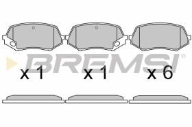 BREMSI BP3669 - PASTIGLIE FRENO - BRAKE PADS