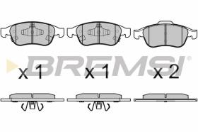 BREMSI BP3671 - PASTIGLIE FRENO - BRAKE PADS