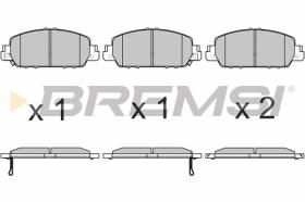 BREMSI BP3673 - PASTIGLIE FRENO - BRAKE PADS