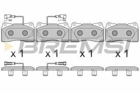 BREMSI BP3678 - PASTIGLIE FRENO - BRAKE PADS