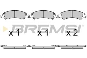 BREMSI BP3684 - PASTIGLIE FRENO - BRAKE PADS