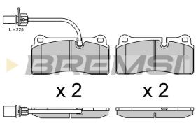 BREMSI BP3689 - PASTIGLIE FRENO - BRAKE PADS
