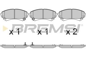BREMSI BP3693 - PASTIGLIE FRENO - BRAKE PADS