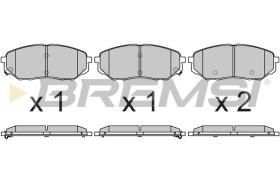 BREMSI BP3702 - PASTIGLIE FRENO - BRAKE PADS