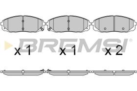 BREMSI BP3703 - PASTIGLIE FRENO - BRAKE PADS