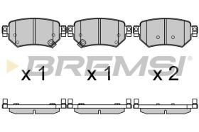 BREMSI BP3707 - PASTIGLIE FRENO - BRAKE PADS