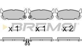 BREMSI BP3708 - PASTIGLIE FRENO - BRAKE PADS